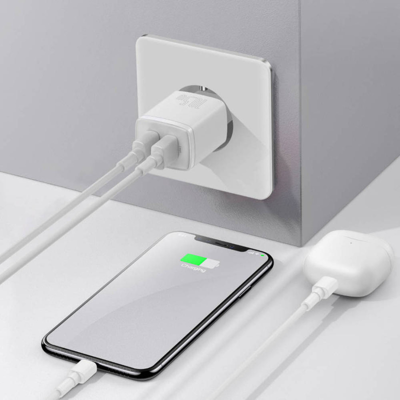 Baseus  Compact  Charger 2U 10.5W EU White