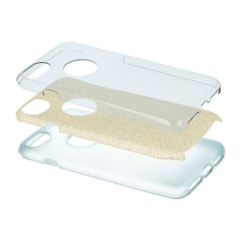 Nakładka Glitter 3w1 do iPhone 11 Pro złota
