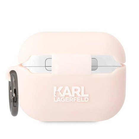 Karl Lagerfeld Silicone NFT Karl Head 3D - Etui AirPods Pro (różowy)