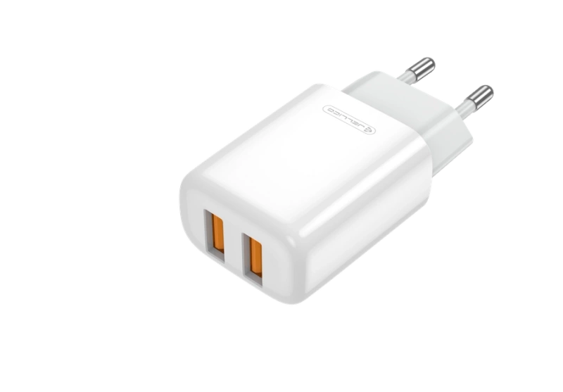 JELLICO ładowarka sieciowa EU02 2.4A 12W 2xUSB Biały