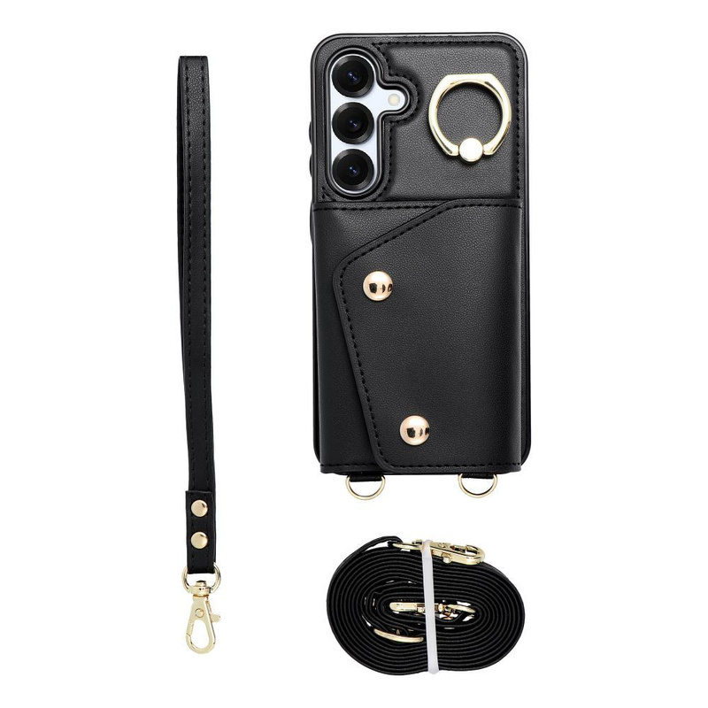 Futerał portfel WONDER dla SAMSUNG A56 5G czarny