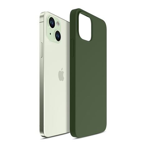 Apple iPhone 15 - 3mk Hardy Silicone MagCase Alpine Green