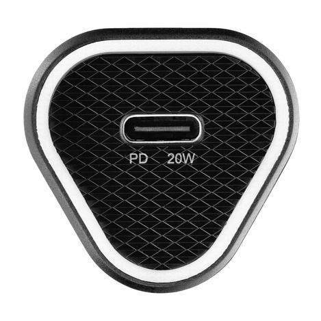 BLUE STAR ładowarka samochodowa 3A 20W Typ C + kabel Typ C do Typ C PD QC3.0 AFC czarna