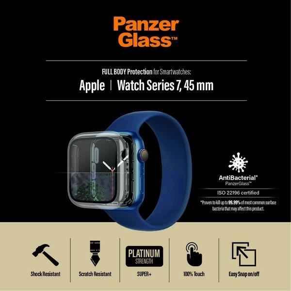 Tempered Glass 5D APPLE WATCH 7 (45MM) PanzerGlass Full Body (3659) transparent
