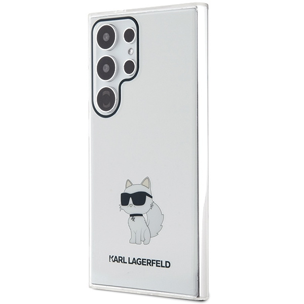 Oryginalne Etui KARL LAGERFELD hardcase IML Choupette KLHCS24LHNCHTCT do Samsung Galaxy S24 Ultra przezroczysty