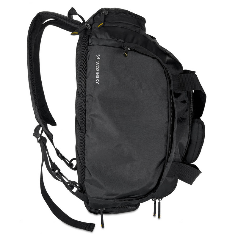 Wozinsky sports bag backpack hand luggage bag 40x20x25 cm for plane black (WSB-B01)