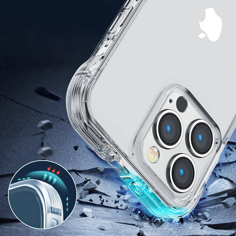 Joyroom Defender Series Case Cover für iPhone 14 Armored Hook Cover Stand Clear (JR-14H1)