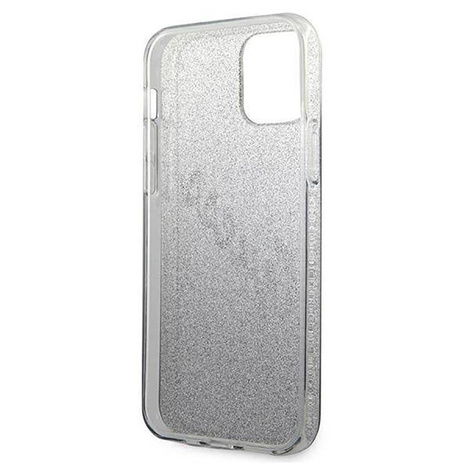 Oryginalne Etui IPHONE 12 / 12 PRO 6,1" Guess Hardcase Glitter Gradient Script GUHCP12MPCUGLSBK czarne