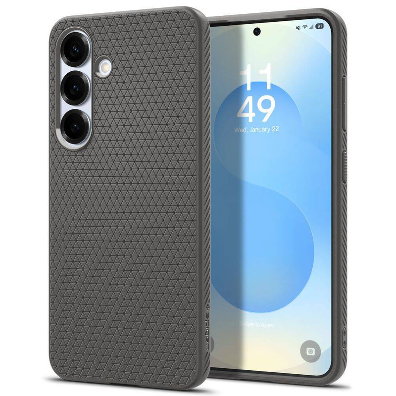 Spigen nakładka Liquid Air do Samsung Galaxy S25+ Marmurowa Szara