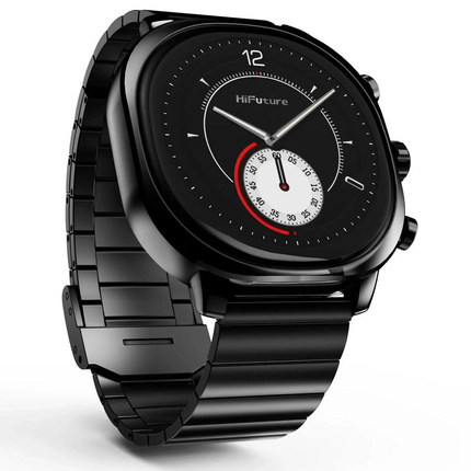 HIFUTURE smartwatch ze stali nierdzewnej ze sztuczną inteligencją AIX (OLED) (CORNING GORILLA GLASS) czarny