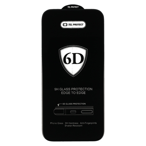 Hartowane szkło Tel Protect Full Glue 6D do XIAOMI REDMI 14C CZARNE