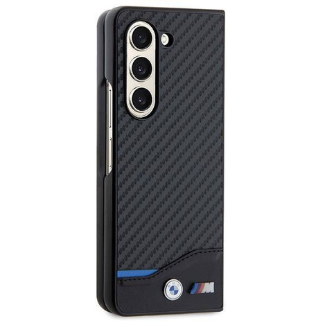 BMW Leder-Carbon-Hülle für Samsung Galaxy Z Fold 5 – Schwarz