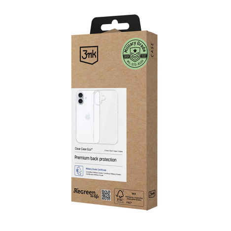 3MK ClearCase Eco iPhone 16 GRS CU 1304127