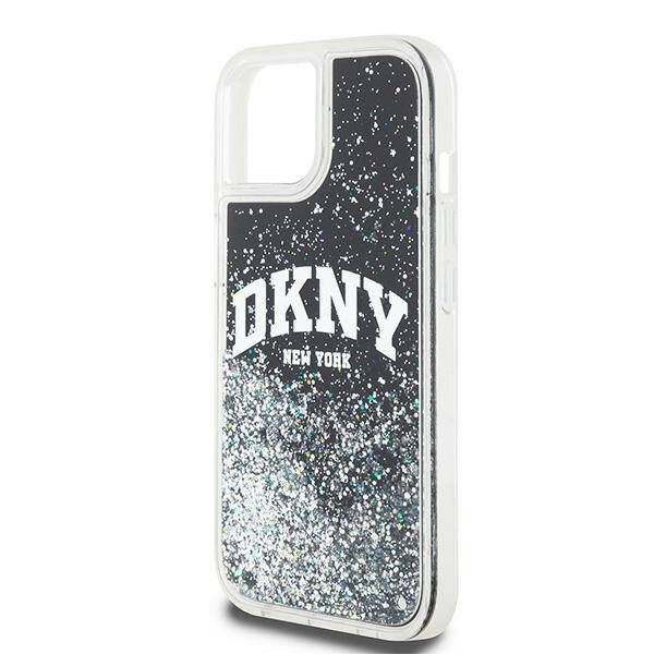 DKNY DKHCP15MLBNAEK iPhone 15 Plus / 14 Plus 6.7" czarny/black hardcase Liquid Glitter Big Logo