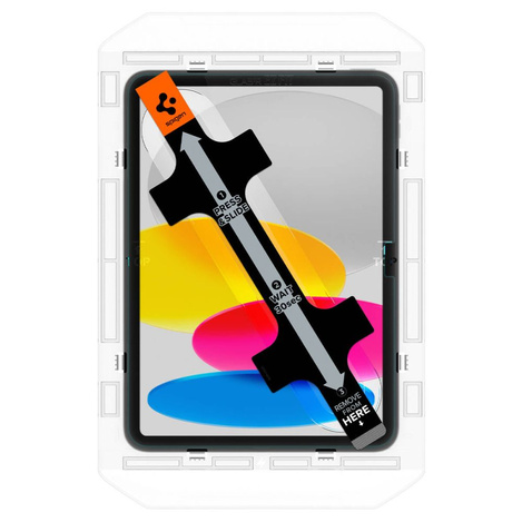 GEHÄRTETES GLAS Spigen GLAS.TR &quot;EZ FIT&quot; IPAD 10.9 2022 KLAR