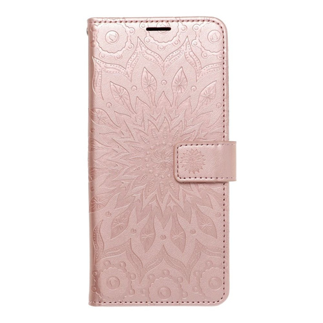 Kabura MEZZO Book do SAMSUNG A52 5G / A52 LTE ( 4G ) / A52s 5G mandala złoty róż