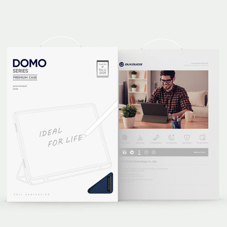DUX DUCIS etui DOMO składane z miejscem na rysik do iPad Pro 11 (2024) czarne