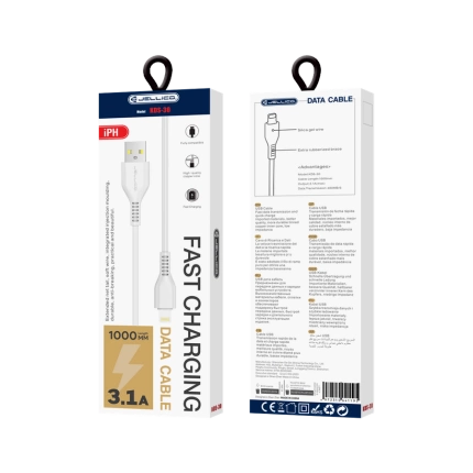 JELLICO cable KDS-30 Lightning 3.1A 1M White