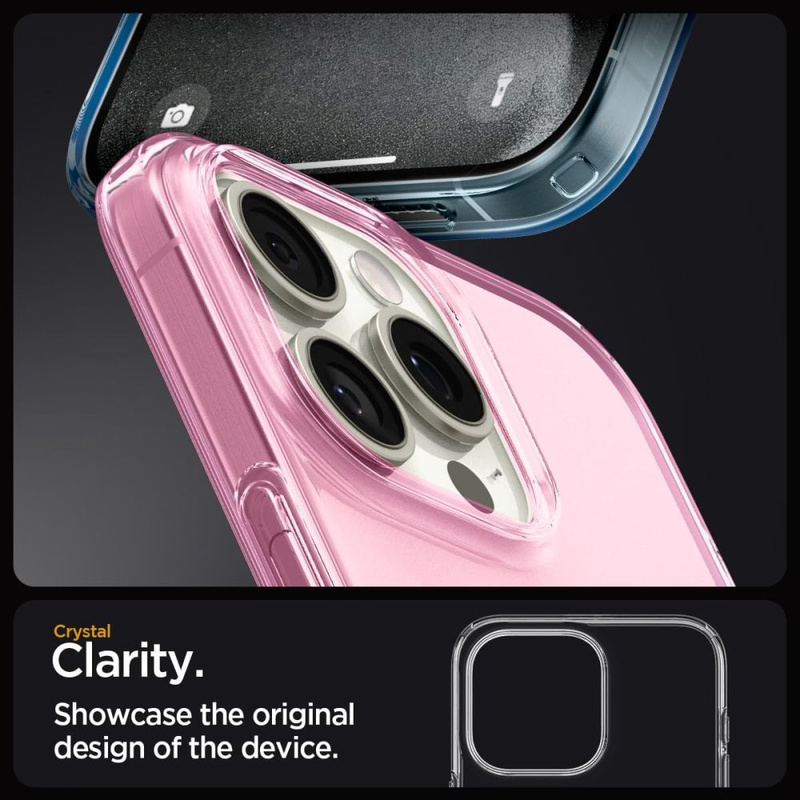 Spigen FLÜSSIGKRISTALL IPHONE 15 PRO ABSCHLUSS ROSA