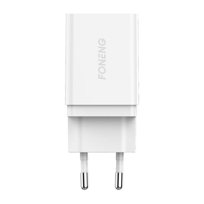Ładowarka sieciowa Foneng K300 18W, 1x USB + kabel USB do USB-C