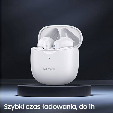 USAMS Bluetooth 5.0 TWS IA series wireless headphones white/white BHUIA02 (US-IA04)