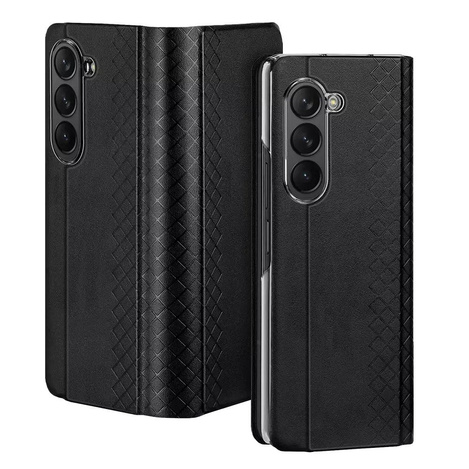 Dux Ducis Bril Leather Flip Wallet Case for Samsung Galaxy Z Fold5 5G - Black