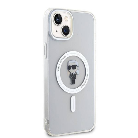 Karl Lagerfeld nakładka do iPhone 15 Plus 6,7" KLHMP15MHFCKNOT transparentna HC Magsafe IML Ikonik