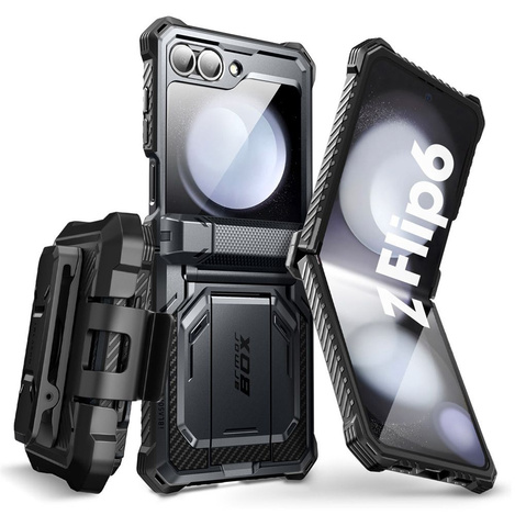 IBLSN ArmorBox Supcase Hülle für Samsung Galaxy Z Flip 6 - Schwarz