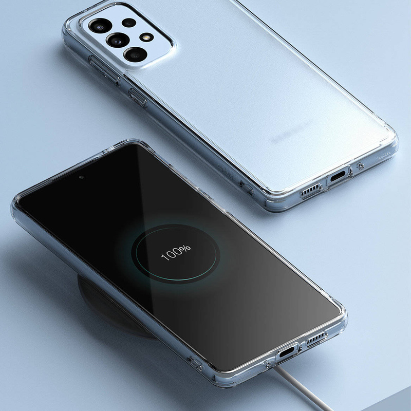 Ringke Fusion Matte tpu case with frame for samsung galaxy a73 translucent