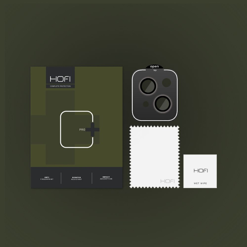 Osłona Aparatu APPLE IPHONE 15 / 15 PLUS HOFI CamRing Pro+ czarne
