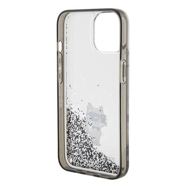Karl Lagerfeld nakładka do iPhone 15 6,1&quot; KLHCP15SLKCNSK KARL HC LIQ. GLITTER C transparentna
