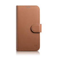 iCarer Wallet Case 2in1 iPhone 14 Pro Flip Leather Cover Anti-RFID Brown (WMI14220726-BN)