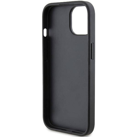 Karl Lagerfeld nakładka do iPhone 15 Plus 6,7&quot; KLHCP15MPQKPMK czarna HC QUILTED K PATTERN
