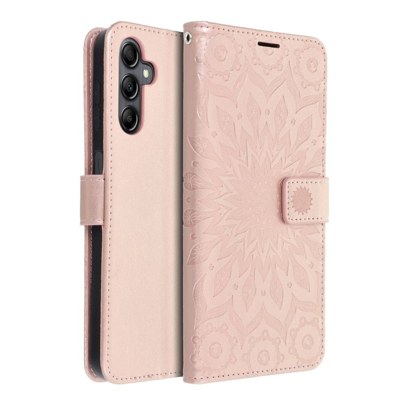 Kabura MEZZO Book do SAMSUNG A14 4G / A14 5G  mandala złoty róż