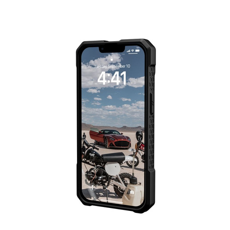 UAG Monarch - Schutzhülle für iPhone 14 Plus kompatibel mit MagSafe (Kohlefaser)