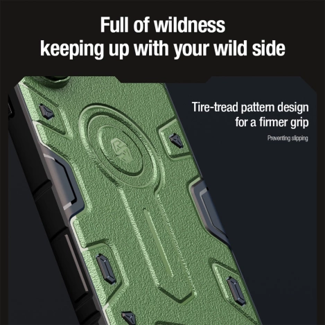 Nillkin CamShield Armor Prop Hülle für Samsung Galaxy S24 Ultra – schwarz