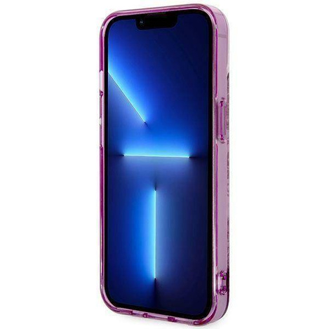 Guess Porcelain Collection - Etui iPhone 14 Plus (fuksja)