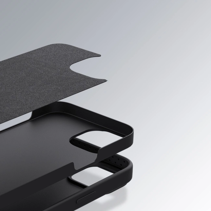 Nillkin CamShield Silky Silikonhülle iPhone 14 Pro Hülle mit Kameraschutz Blau
