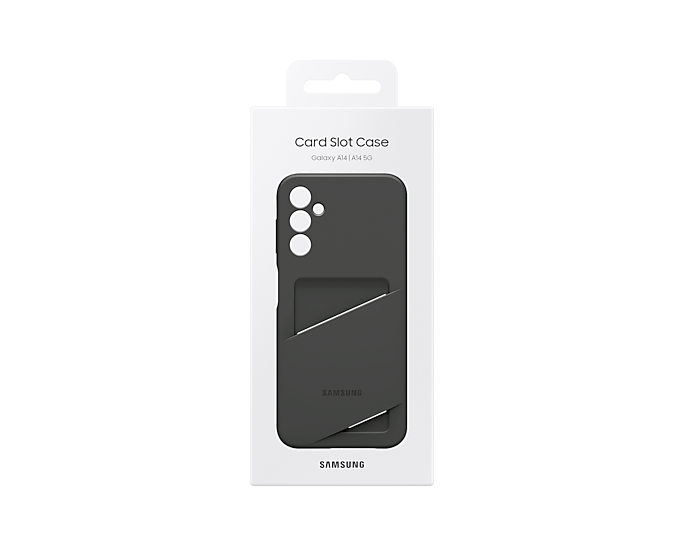 Samsung Card Slot Cover etui Samsung Galaxy A14 pokrowiec portfel na kartę czarne (EF-OA146TBEGWW)