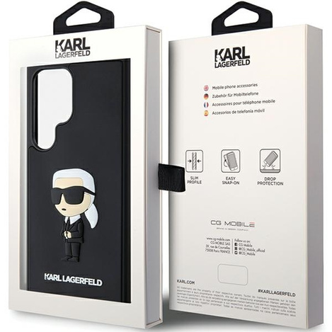 KARL LAGERFELD SAM S24 ULTRA RUBBER IKONIK KLHCS24L3DRKINK BLACK