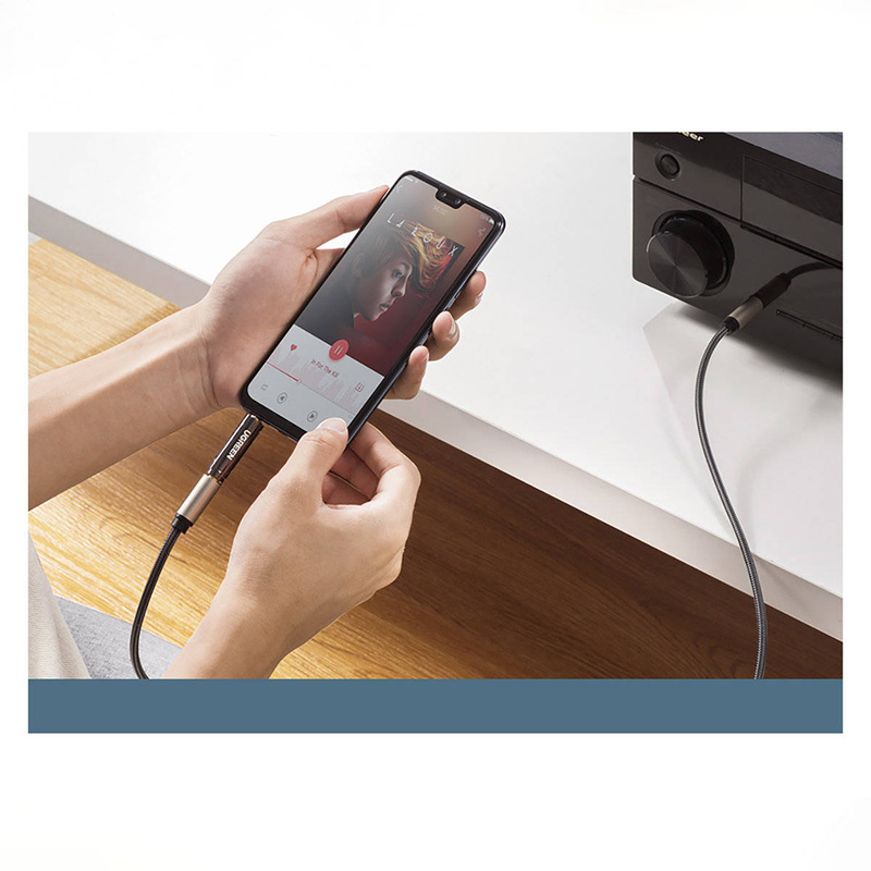 Ugreen audio-Adapter von 3,5 mm (Stecker) auf 6,35 mm Miniklinke (Buchse) grau (AV168)