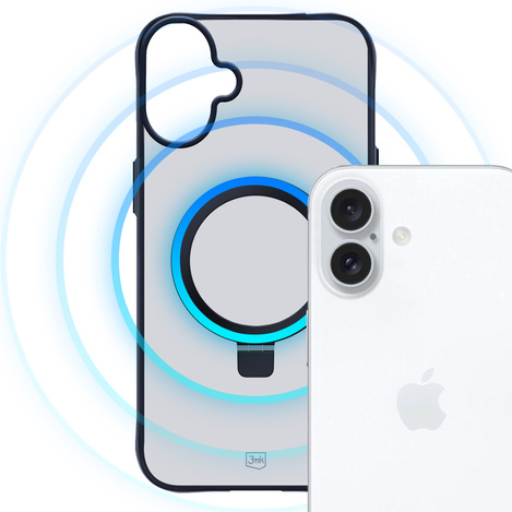 3MK Smoke Case iPhone 16 Plus Magsafe & Stand
