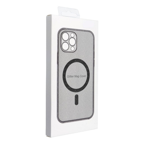 Futerał CLEAR MAG COVER z ochroną aparatu kompatybilny z MagSafe do IPHONE 16 Plus black glitter