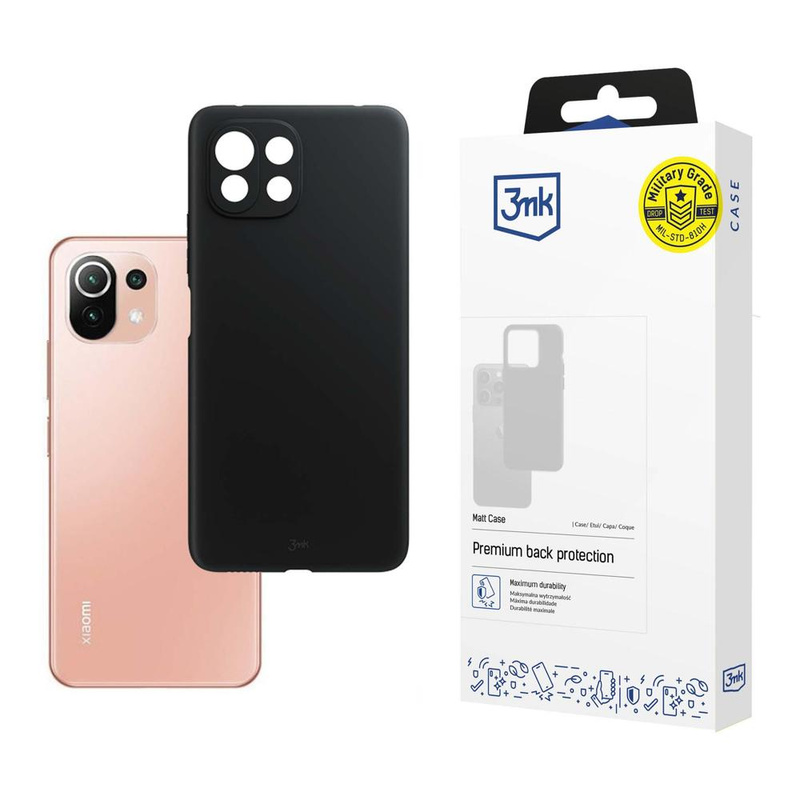 Xiaomi Mi 11 Lite 4G/5G/11 Lite 5G NE - 3mk Matt Case black