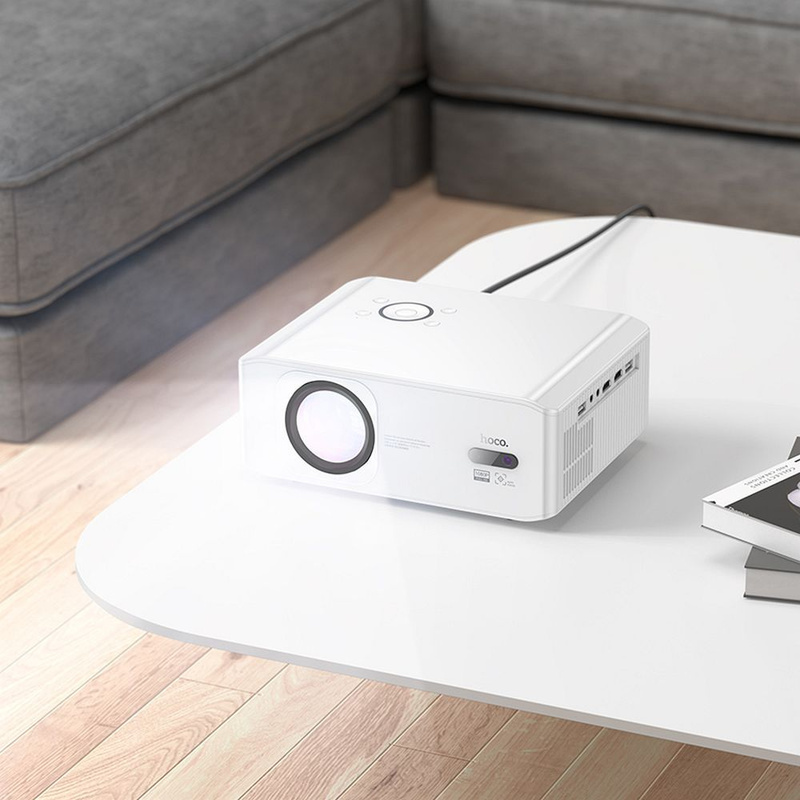HOCO projektor z systemem Android Wi-Fi Bluetooth 1080P DT3 biały