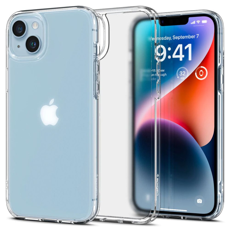 Case IPHONE 14 PLUS Spigen Ultra Hybrid Crystal Frost Clear