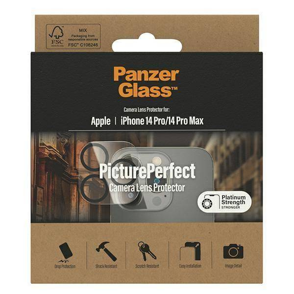 Gehärtetes Glas für Kamera IPHONE 14 PRO / 14 PRO MAX PanzerGlass Camera Protector Platinium Strength (0400)