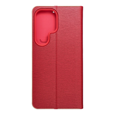 Kabura LUNA Book Gold do SAMSUNG S25 Ultra czerwony