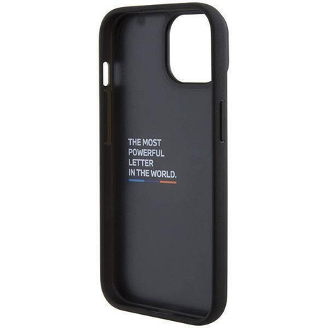 BMW BMHCP15S22PTDK iPhone 15 6.1&quot; black/black Leather Stamp Tricolor