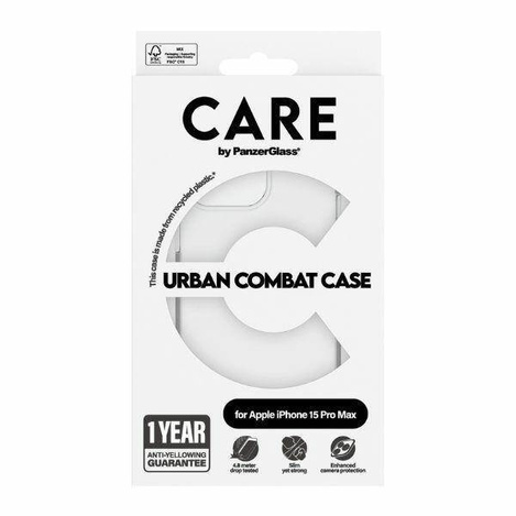CARE by PanzerGlass Urban Combat Case für iPhone 15 Pro Max – transparent